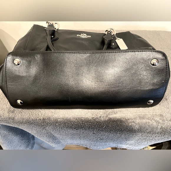 COACH Collette | Black Leather | Convertible Carryall handbag | F33447 - Picture 4 of 9